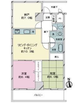 ＣＳタワーアネックスの間取図