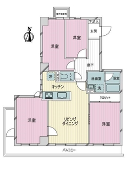 キャッスル多摩川の間取図