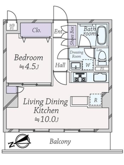 ライオンズマンション調布駅前の間取図