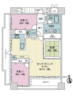 サーパス安島の間取図