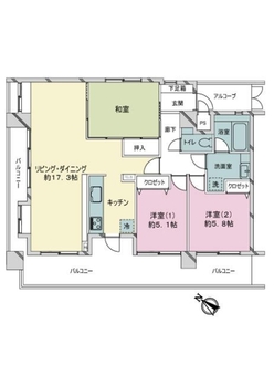 ネオライフ舟入本町の間取図