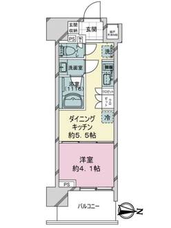 ライオンズ東京三ノ輪ミレスの間取図