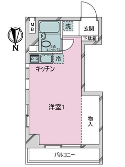 ハイツ錦糸町の間取図