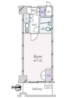 センチュリーパークユニ東梅田の間取図