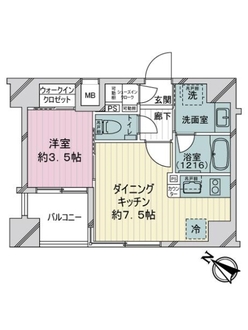 デュオステージ川崎の間取図