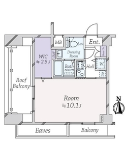 アークフラッツ品川の間取図