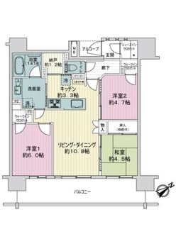 メルディア武蔵浦和の間取図