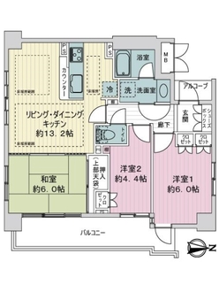 パラドール御所南の間取図