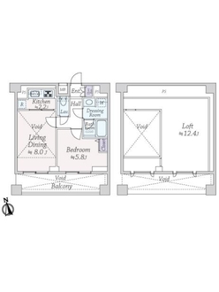 ＰＲＥＭＩＵＭ　ＣＵＢＥ　Ｇ　北新宿の間取図