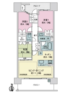 ザ・パークハウス新大阪の間取図