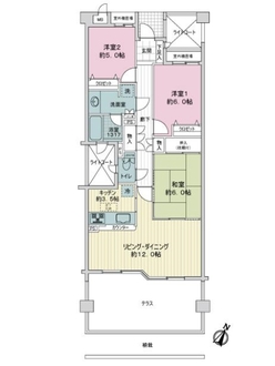 八雲シティハウスの間取図