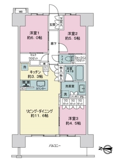 レーベン名古屋松重町ＧＲＡＮＤ　ＡＵＢＥの間取図