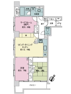 シャルムコート上池袋の間取図