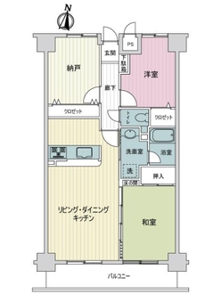 アーバンビュー祇園大橋の間取図
