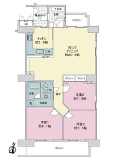 スペクトル木曽川の間取図