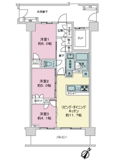 リビオ北浦和の間取図