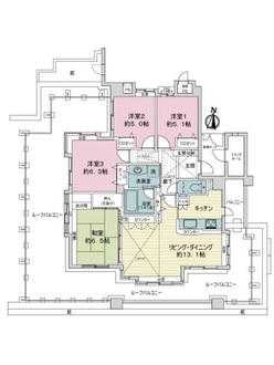 ライオンズマンション西伏屋第３の間取図