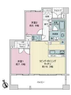 ワコーレ神戸北野セリュックスの間取図