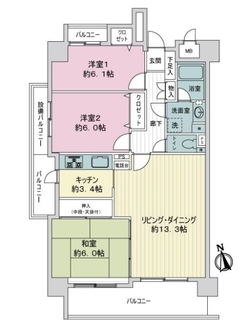 ファミール加納の間取図