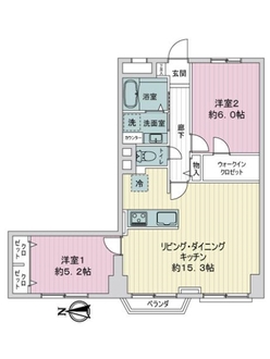 興栄マンションむさしのの間取図