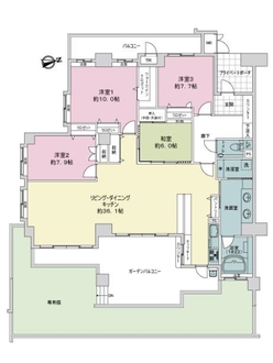 エレンシーレ宮島の間取図
