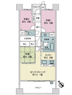 ファミール港陽ベイレジデンスの間取図