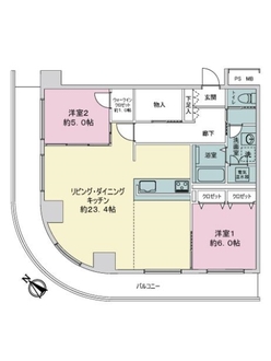 エクセレンス西元町の間取図
