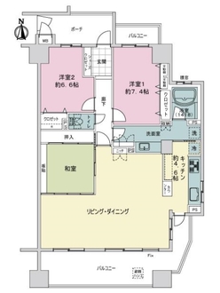 サーパス黒川の間取図