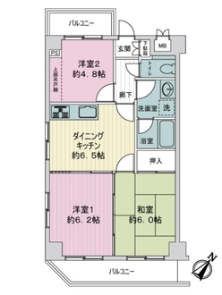ル・グラン三ツ沢公園の間取図