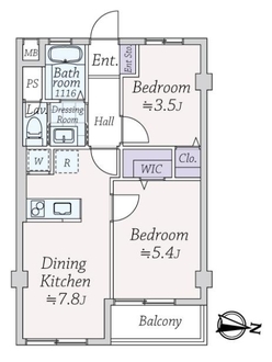 駒沢コーポラスの間取図