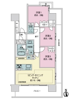 オープンレジデンシア葵フォレストの間取図