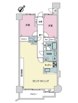 アーバンビュー比治山の間取図