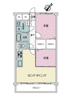 ライオンズマンション星ケ丘の間取図