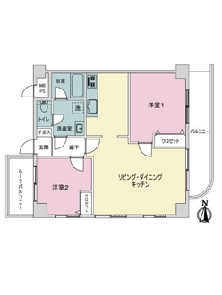 ライオンズマンション西新井第２フェローヒルズの間取図