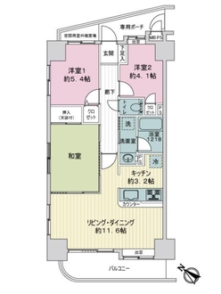 ライオンズマンション南浦和第２の間取図