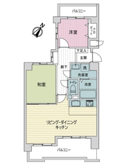 ライオンズマンション菅田第６の間取図