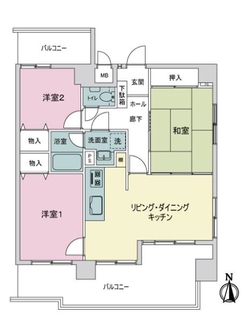 ライオンズマンション正木の間取図