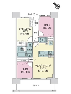 ワコーレ兵庫駅前アニバースの間取図