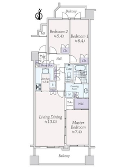グランフォート用賀の間取図