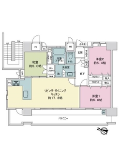 アンヴェール五日市駅前の間取図