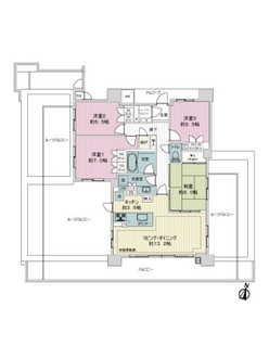グリーンシア川崎京町の間取図