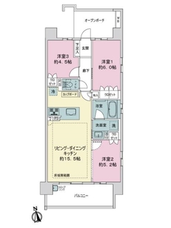 ファミリアーレ茶屋ヶ坂の間取図