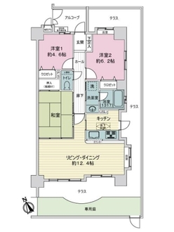 ライオンズマンション野並の間取図