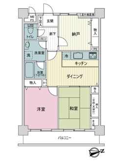 ライオンズマンション太秦第三の間取図