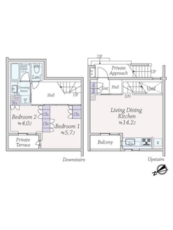イニシアテラス代々木上原の間取図
