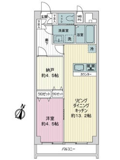 秀和東十条レジデンスの間取図