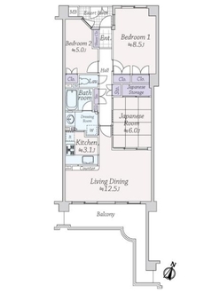 ガーデンハイツ鎌倉高校前の間取図