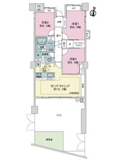 ライオンズ横濱アリーナヒルの間取図