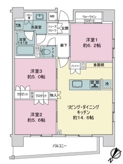 ベルジェンド瑞江ラリュール　　セゾンの間取図
