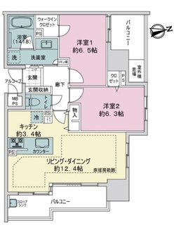 ウェリスライオンズ　ザ・セントラルの間取図